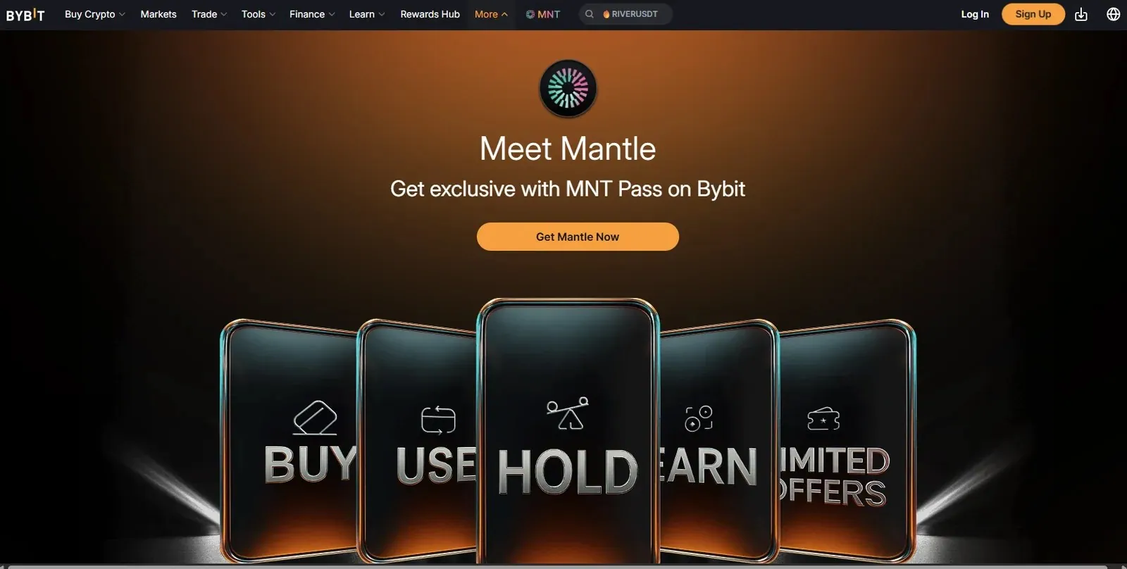 Mantle campaign page · Bybit