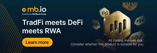 TradFi × DeFi banner · mb.io
