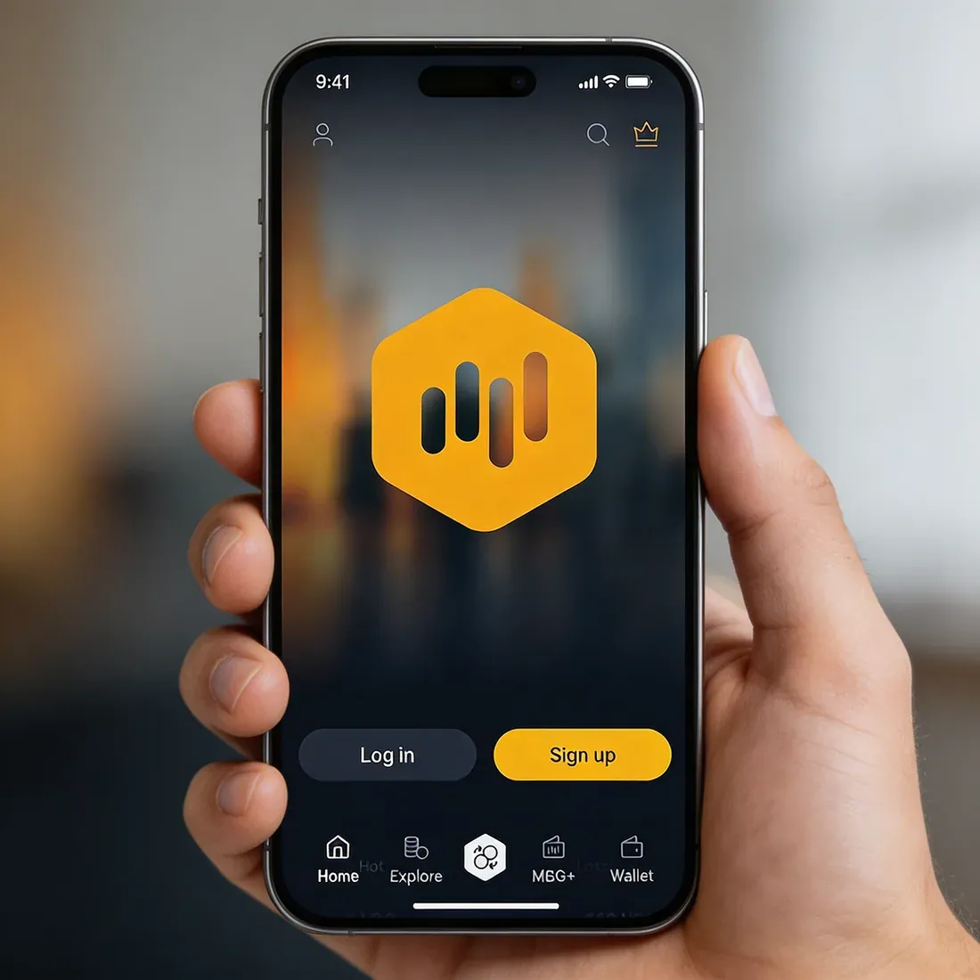 App in hand · mb.io