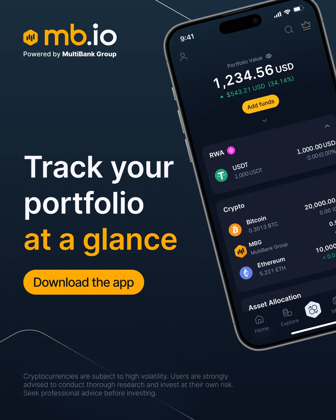 Track your whole portfolio on mb.io.
